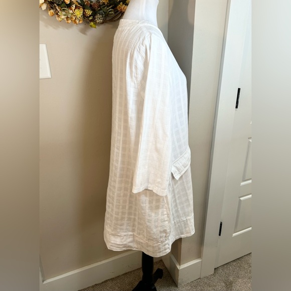 POMANDER PLACE Tuckernuck White Mini Carolina All Cotton Resort Caftan Sz Medium - Picture 6 of 12